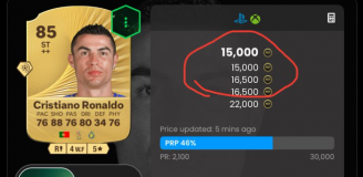 CENA KARTY Cristiano Ronaldo po pierwszym dniu gry EA Sports FC 26... O.o
